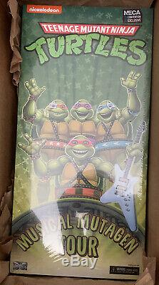 IN HAND SDCC 2020 NECA Musical Mutagen Tour 4 Pack Ninja Turtles Size XL