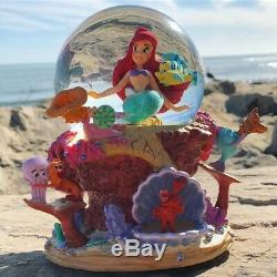 Inédit ARIEL la Petite Sirène DISNEY globe musical animé figurine/statue NEUVE