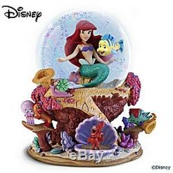 Inédit ARIEL la Petite Sirène DISNEY globe musical animé figurine/statue NEUVE