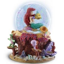 Inédit ARIEL la Petite Sirène DISNEY globe musical animé figurine/statue NEUVE