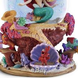 Inédit ARIEL la Petite Sirène DISNEY globe musical animé figurine/statue NEUVE