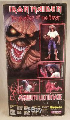 Iron Maiden Eddie Number of Beast Asylum Ultimate Series Figure 18 SIGNED DEREK