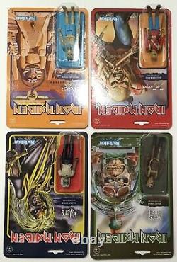 Iron Maiden Killers Aces High Powerslave & Trooper Rare Super7 Reaction Figures