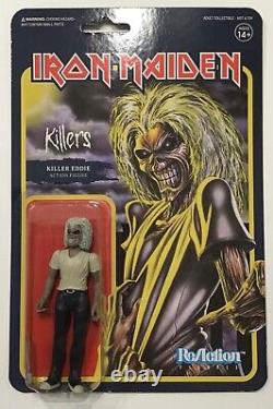 Iron Maiden Killers Aces High Powerslave & Trooper Rare Super7 Reaction Figures