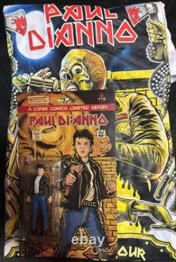 Iron Maiden Paul Di'Anno 3.75? Action Figure RARE Official + T-shirt