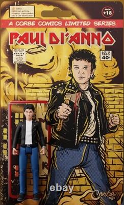 Iron Maiden Paul Di'Anno 3.75? Action Figure RARE Official + T-shirt