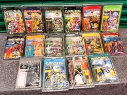 Iron Maiden Super7 ReAction Figure Collection. Each Fugure Has A Protector