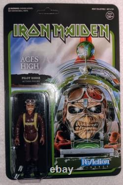 Iron Maiden Super7 ReAction Figure Collection. Each Fugure Has A Protector
