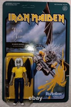 Iron Maiden Super7 ReAction Figure Collection. Each Fugure Has A Protector