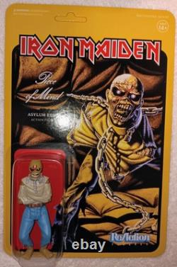 Iron Maiden Super7 ReAction Figure Collection. Each Fugure Has A Protector