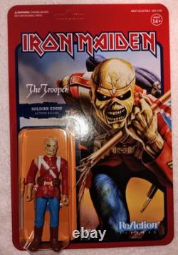 Iron Maiden Super7 ReAction Figure Collection. Each Fugure Has A Protector