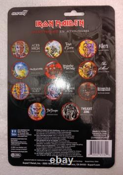 Iron Maiden Super7 ReAction Figure Collection. Each Fugure Has A Protector
