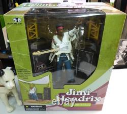 Jimi Hendrix McFarlane Toys Woodstock 2003 Super Stage Figure NIB Sealed Diorama