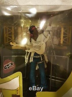 Jimi Hendrix Mcfarlane Action Figure with Concert Stage Boxed Set Brand New