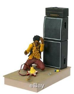 Jimi Hendrix w Guitar Monterey Pop Festival 7 Inch Action Figure Toy New In Box