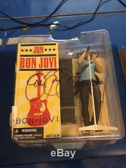 Jon Bon Jovi Action Figure Brand New 2007 McFarlane Toys Rare Signed with COA