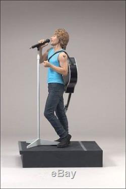 Jon Bon Jovi w Guitar Microphone Stage 6 Inch Action Figure Statue Toy New Rare