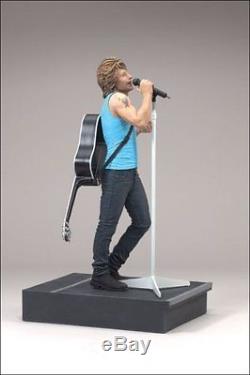 Jon Bon Jovi w Guitar Microphone Stage 6 Inch Action Figure Statue Toy New Rare