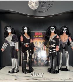 KISS 12 Inch Action Figures Series 9 Love Gun Set of all 4 MEGO REPRODUCTIONS