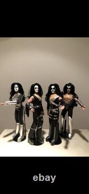 KISS 12 Inch Action Figures Series 9 Love Gun Set of all 4 MEGO REPRODUCTIONS
