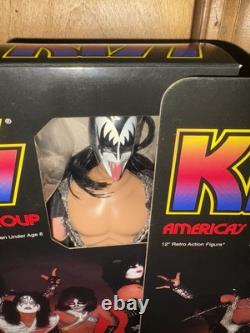 KISS 12 Inch Action Figures Series 9 Love Gun Set of all 4 MEGO REPRODUCTIONS
