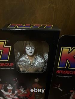 KISS 12 Inch Action Figures Series 9 Love Gun Set of all 4 MEGO REPRODUCTIONS