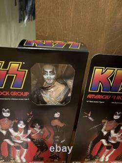 KISS 12 Inch Action Figures Series 9 Love Gun Set of all 4 MEGO REPRODUCTIONS