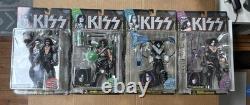 KISS 1997 ULTRA ACTION FIGURE SET of 4 with NO RECORD SHOWING McFARLANE