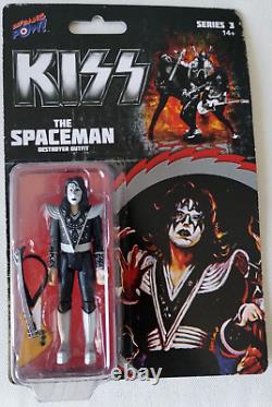 KISS 3.75 Series 3 Action figures Demon Catman Starchild Spaceman Complete Set