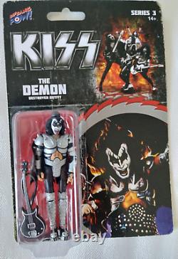 KISS 3.75 Series 3 Action figures Demon Catman Starchild Spaceman Complete Set