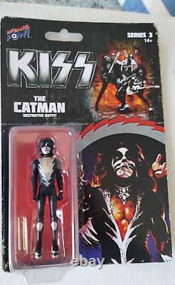 KISS 3.75 Series 3 Action figures Demon Catman Starchild Spaceman Complete Set