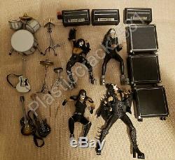 KISS ALIVE 2000 Super Stage ACTION FIGURE Complet Set of 4 Gene Paul Ace Peter