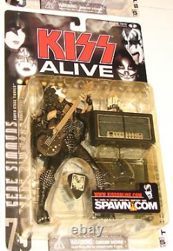 KISS ALIVE Action Figures COMPLETE SET from 2000 Spawn McFarlane Toys MOC RARE