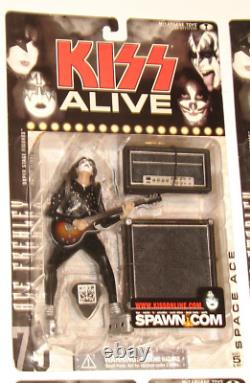 KISS ALIVE Action Figures COMPLETE SET from 2000 Spawn McFarlane Toys MOC RARE