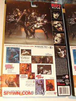 KISS ALIVE Action Figures COMPLETE SET from 2000 Spawn McFarlane Toys MOC RARE