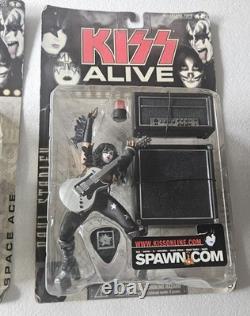 KISS ALIVE COMPLETE SET, VINTAGE, McFARLANE ACE PAUL, GENE PETER 2000