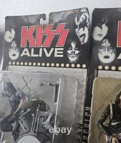 KISS ALIVE COMPLETE SET, VINTAGE, McFARLANE ACE PAUL, GENE PETER 2000