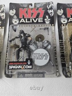 KISS ALIVE COMPLETE SET, VINTAGE, McFARLANE ACE PAUL, GENE PETER 2000