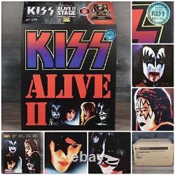 KISS ALIVE II Action Figure Box Set SDCC 2015 LE 351/1500 Simmons Stanley Sealed