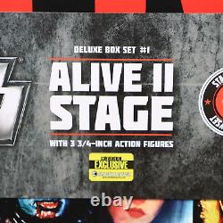 KISS ALIVE II Action Figure Box Set SDCC 2015 LE 351/1500 Simmons Stanley Sealed