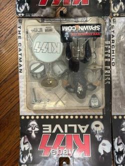 KISS ALIVE McFarlane Action Figures Complete Set 2000 NIB Gene Paul Ace Peter 4