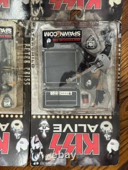 KISS ALIVE McFarlane Action Figures Complete Set 2000 NIB Gene Paul Ace Peter 4