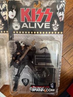 KISS ALIVE McFarlane Action Figures Complete Set 2000 NIB Gene Paul Ace Peter 4