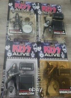 KISS ALIVE McFarlane Complete Set (4) Action Figures NEW IN BOX