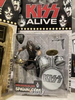 KISS ALIVE Vintage 2000 Action Figures by McFarland Toys Full Set Open Box