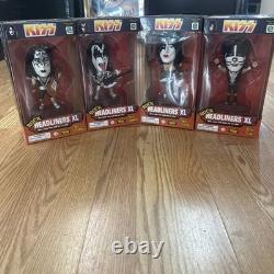 KISS Band 1999 ROCK HEADLINERS XL Set of 4 Gene Peter Ace Paul New Collectors Ed