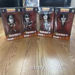 KISS Band 1999 ROCK HEADLINERS XL Set of 4 Gene Peter Ace Paul New Collectors Ed