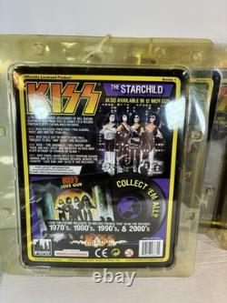 KISS Band- Figures Toy Co All 4 Limited Edition 8 Action Figures NEW in Package