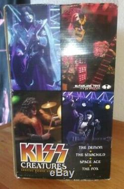 KISS CREATURES MCFARLANE LIMITED EDITION BOX FIGURE SET 2002, toy, doll, tour, shirt