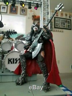 KISS Creatures lighted stage boxed set and figures with two extra guitars